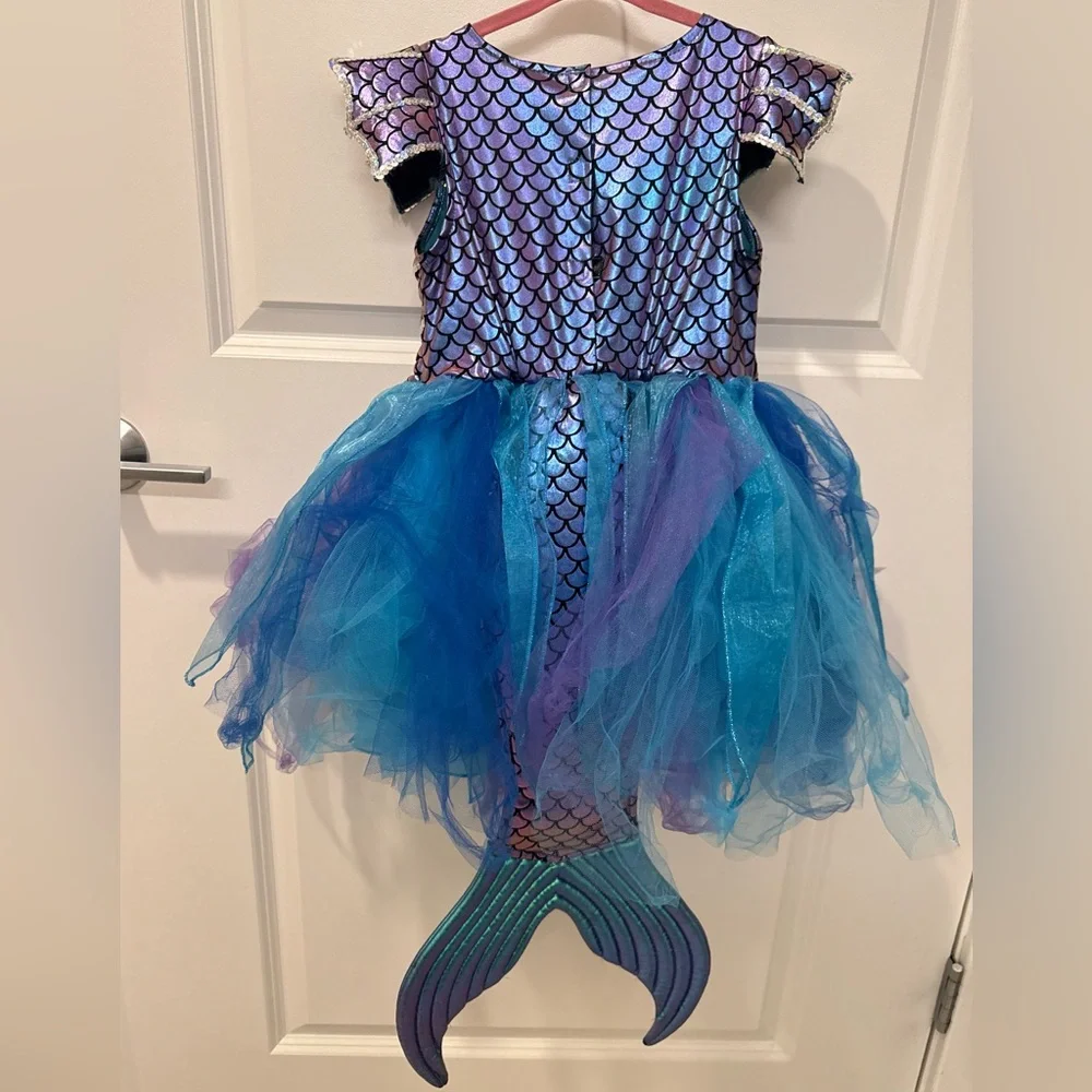 Gillians Closet Mermaid Tail Costume Dress Size‎ 5-6 Halloween Tutu Sparkle
